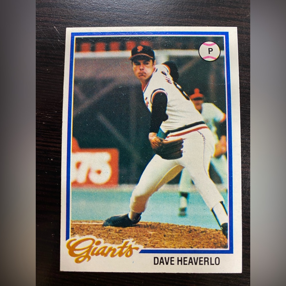 1978 Topps Baseball Card #338 Dave Heaverlo - San Francisco Giants